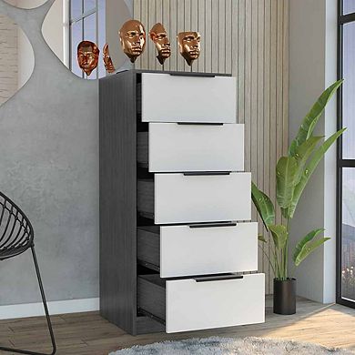 Kaia 5 Drawer Dresser, Vertical Dresser