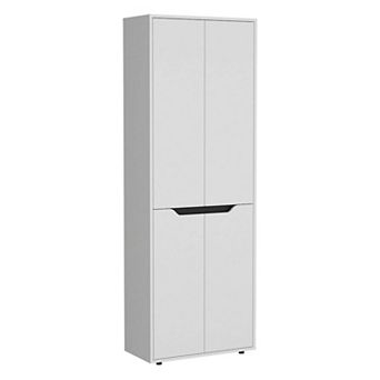 Herrin Storage Cabinet Kitchen Pantry With Four Doors And And Five Interior Shelves