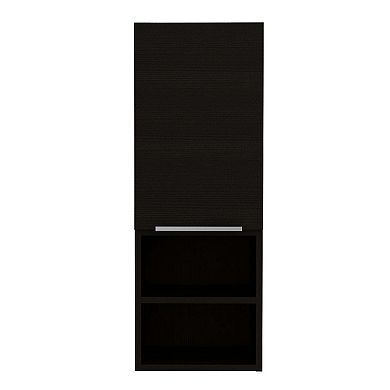 Mila Bathroom Cabinet, Two Interior Shelves, Two External Shelves, Single Door Cabinet