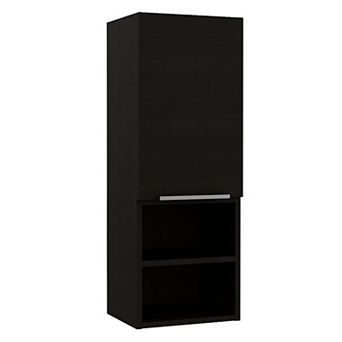Mila Bathroom Cabinet, Two Interior Shelves, Two External Shelves, Single Door Cabinet