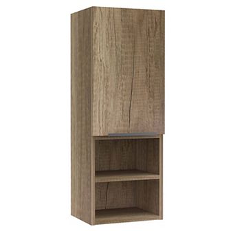 Mila Bathroom Cabinet, Two Interior Shelves, Two External Shelves, Single Door Cabinet