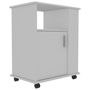 Kit Lower Microwave Cabinet, Single Door, Three Side Shelves