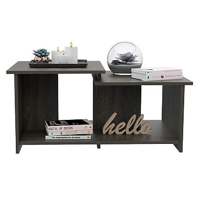 Wema 3 Coffee Table, Lower Open Shelf