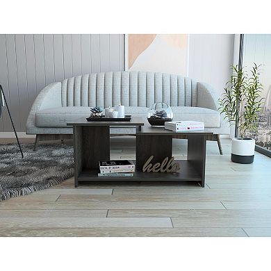 Wema 3 Coffee Table, Lower Open Shelf