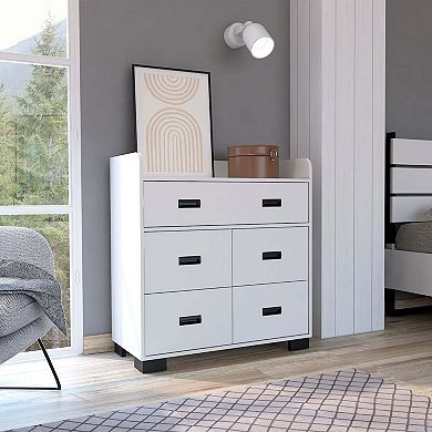 Alyn Dresser, Four Legs, Four Drawers, One Double Drawer, Superior Top