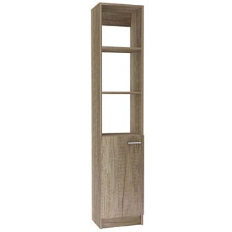 Malaga Linen Cabinet, Two Interior Shelves, Three External Shelves, Single Door