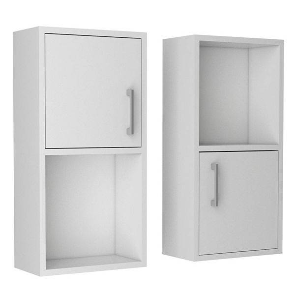 Oba 2pc Wallmounted Bathroom Medicine With Open And Closed