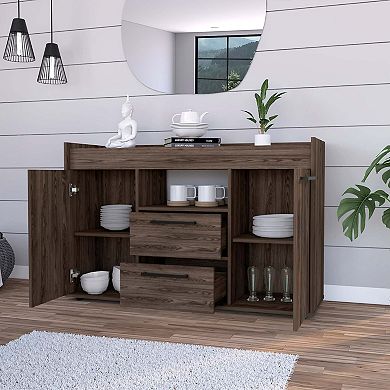 Lyon Sideboard, Two Drawers, Double Door Cabinets