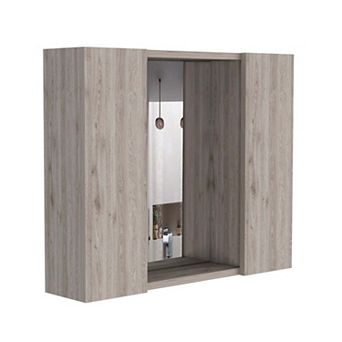 Artemisa Medicine Cabinet, Double Door, Mirror, One External Shelf