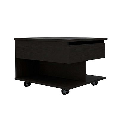 Luanda Lift Top Coffee Table, Casters, One Shelf