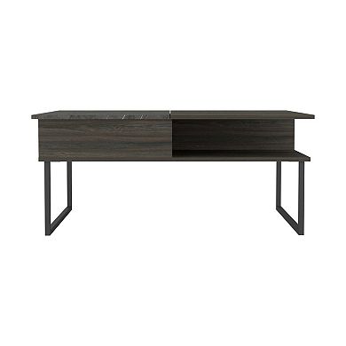 Armin Lift Top Coffee Table, One Shelf