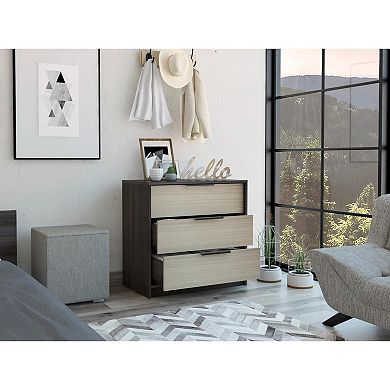 Kaia 3 Drawers Dresser, Superior Top