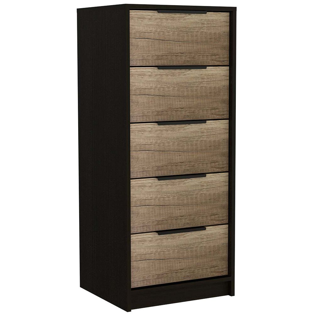 ECOSHOP Kaia 3-Drawer Dresser Light Gray - Compact Modern Chest with Superior Top