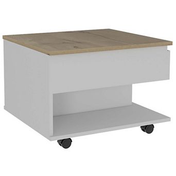 Luanda Lift Top Coffee Table, Casters, One Shelf