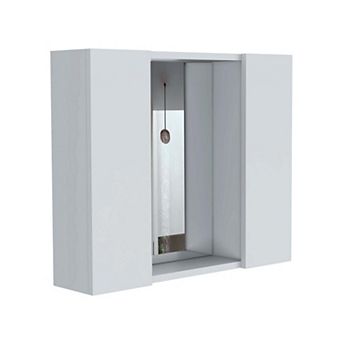Artemisa Medicine Cabinet, Double Door, Mirror, One External Shelf