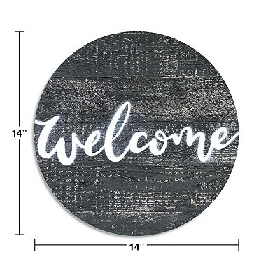 Rustic Farmhouse Large 14" Indoor/outdoor Reclaimed Wood Welcome Sign