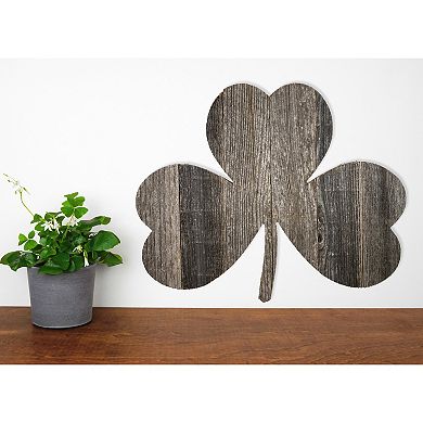 Rustic Farmhouse 18 Inch Wide Reclaimed Wood St. Patrick's Shamrock