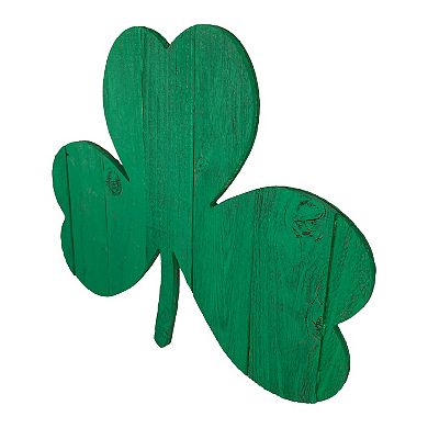 Rustic Farmhouse 18 Inch Wide Reclaimed Wood St. Patrick's Shamrock