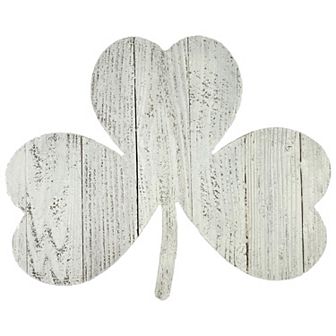 Rustic Farmhouse 18 Inch Wide Reclaimed Wood St. Patrick's Shamrock