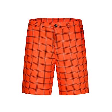 Plaid Shorts For Men's Summer Flat Front Checked Patterned Dress Shorts