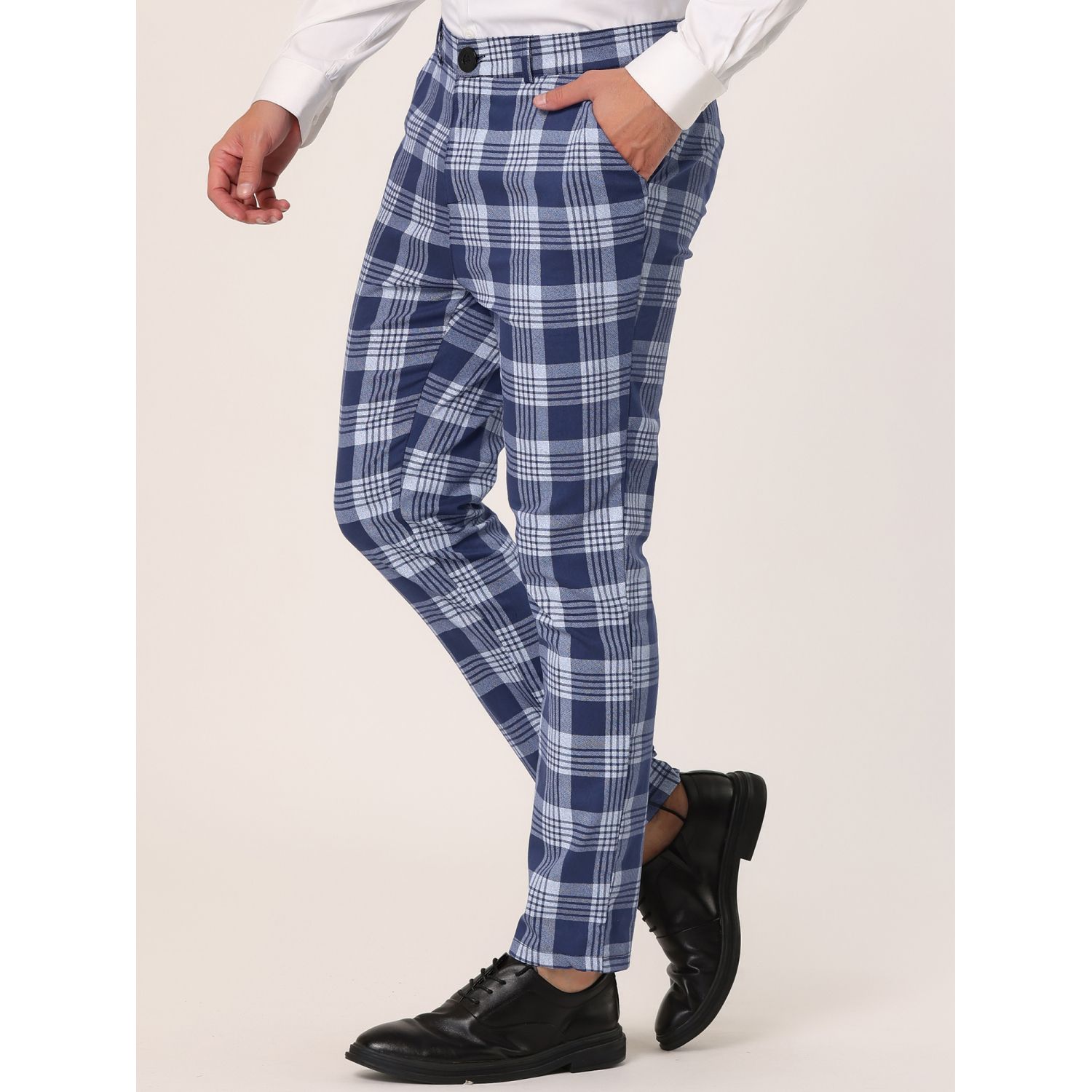 green emerald velvet dress Lars Amadeus Men's Dress Plaid Pants Casual Regular Fit Flat Front Stretch  Checked Trousers 28 Green White at Amazon Men's Clothing store