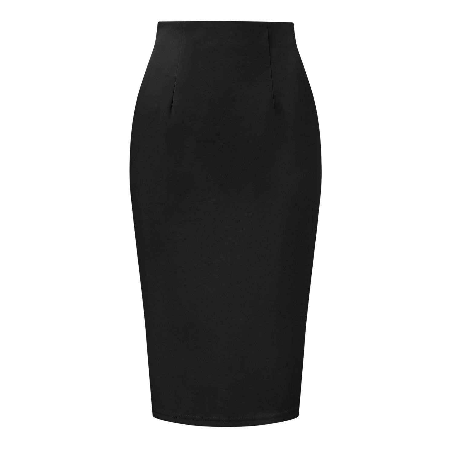 Ladies Stretch Pencil Skirt – Office/School, Black, Sizes 6-18, Knee-Length, Bengaline