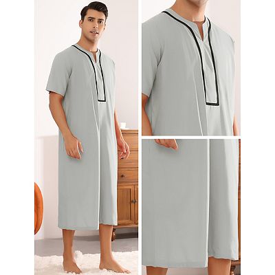 Enjoyoself Haut Pyjama Homme Coton - Manches Courtes, Col Rond - Confort Nuit Et Maison