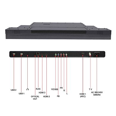 Smart Outdoor Tv 1000 Nits 4k Uhd Waterproof Deck Series