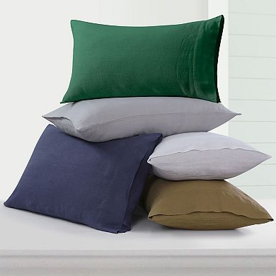 Tribeca Living European Flax Linen Extra Deep Pocket Sheet Set with Pillowcases