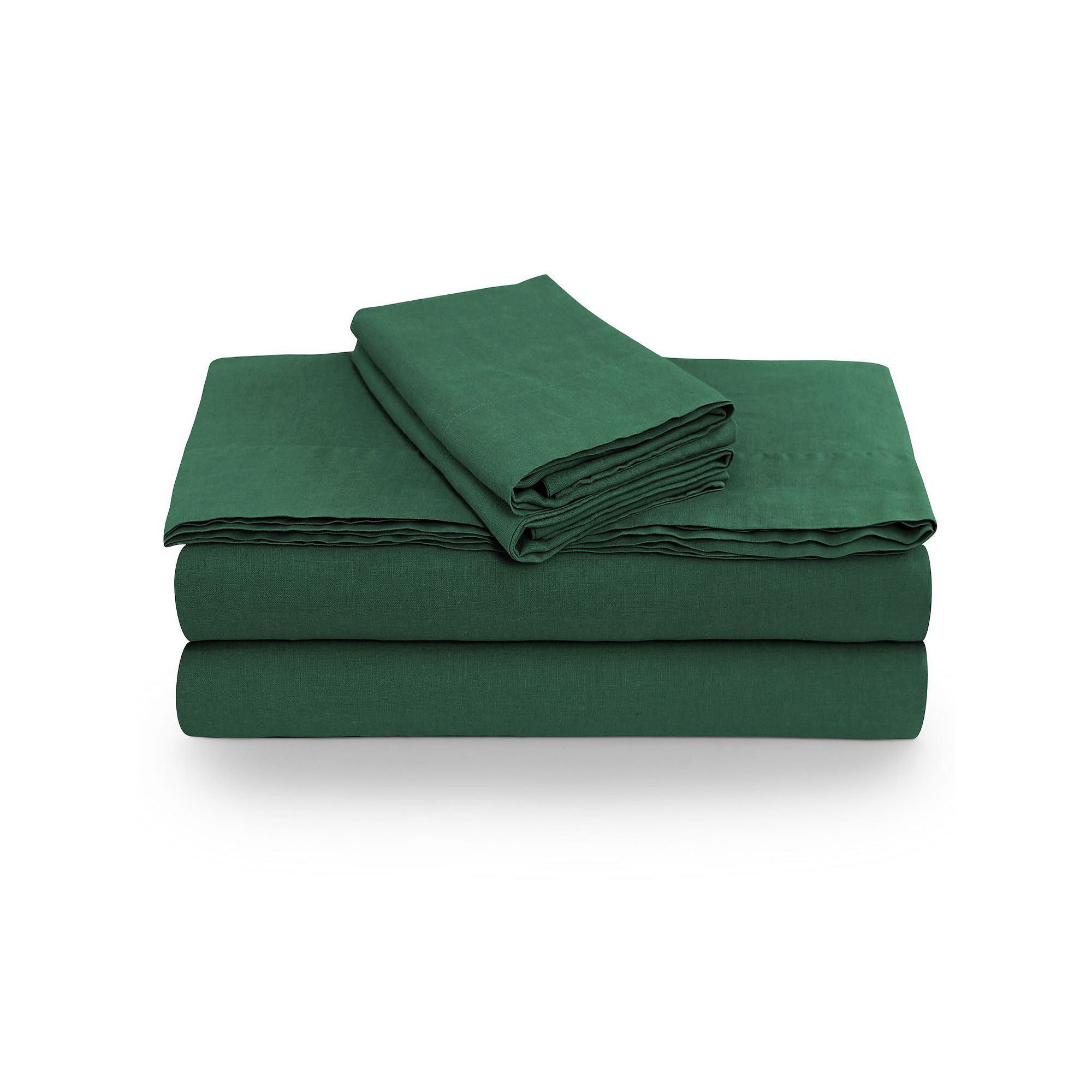 Tribeca Living European Flax Linen Extra Deep Pocket Sheet Set with Pillowc
