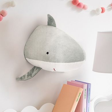 The Big One Kids Plush Shark Head Mount Wall Decor