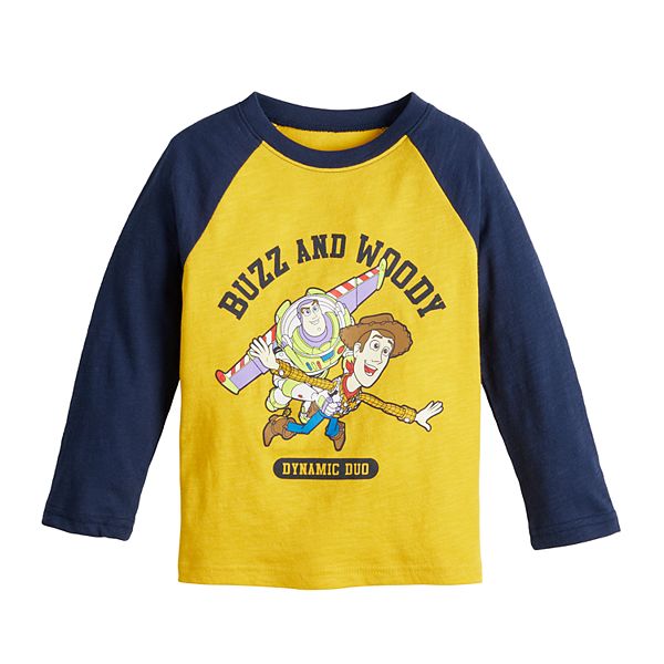 Disney / Pixar Toy Story Toddler Boy Buzz & Woody Raglan Graphic Tee by ...