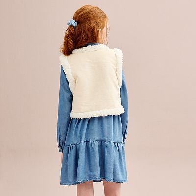 denim dress with fur vest Hey Love: Y'all Just Don't Know