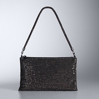 Simply Vera Vera Wang Zola Slouchy Rhinestone Shoulder Bag