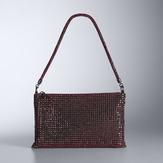 Simply Vera Vera Wang Zola Slouchy Rhinestone Shoulder Bag