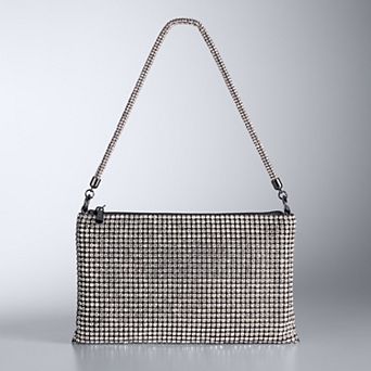 Simply Vera Vera Wang Zola Slouchy Rhinestone Shoulder Bag