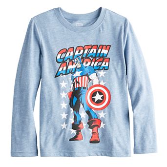 Boys 4-12 Jumping Beans® Marvel Captain America Long Sleeve Graphic Tee