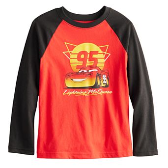 Disney / Pixar's Cars Lightning McQueen Boys 4-12 Long Sleeve Raglan Tee by Jumping Beans®