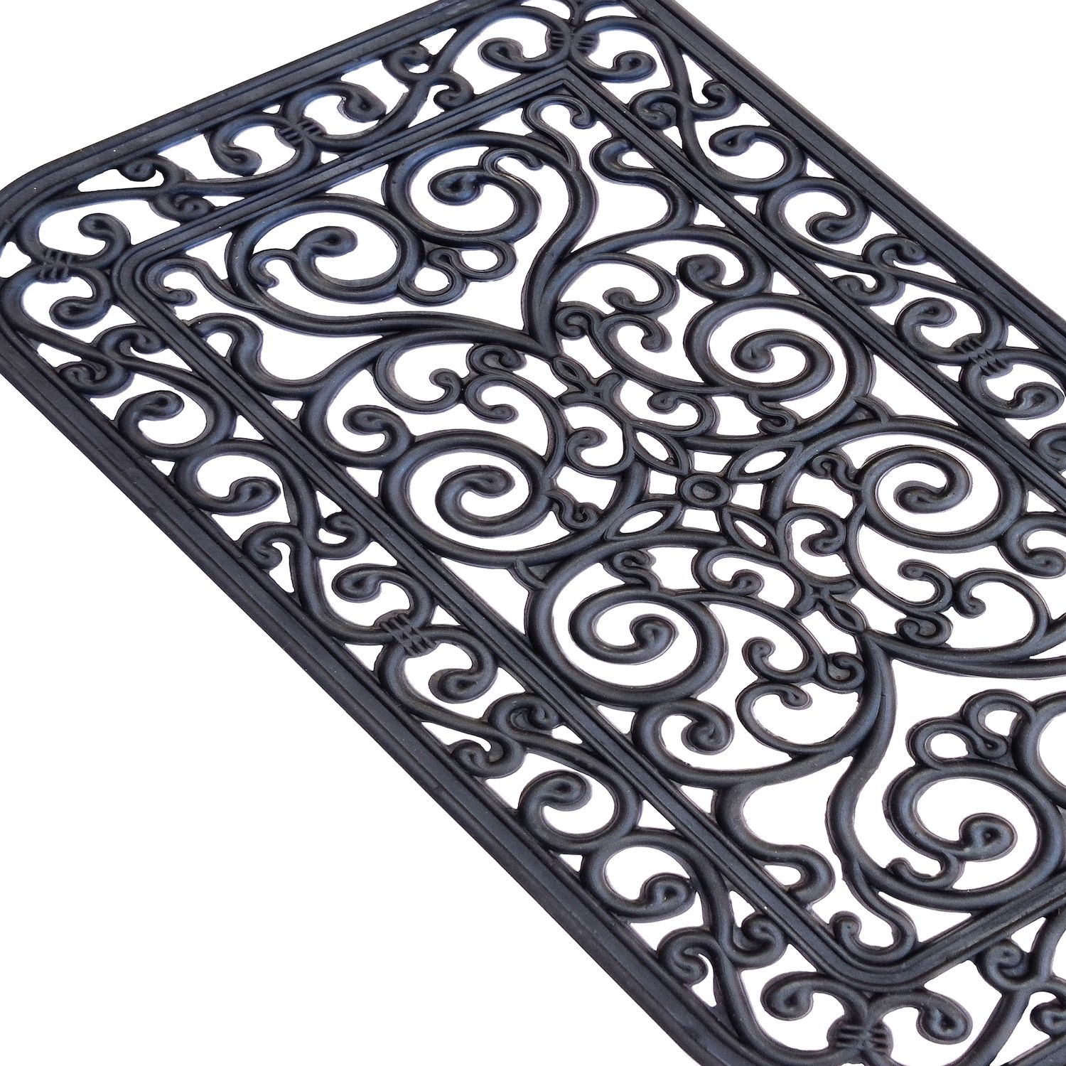 Achim Faux Wrought Iron Rubber Doormat - Thumbnail 2