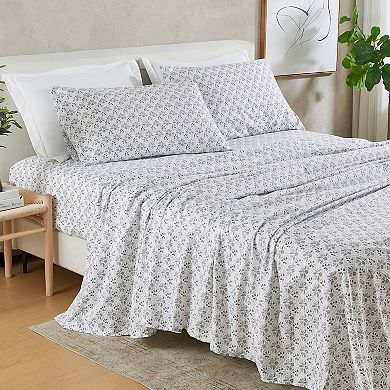 Patina Vie Maison Vintage Floral Printed Sheet Set with Pillowcases