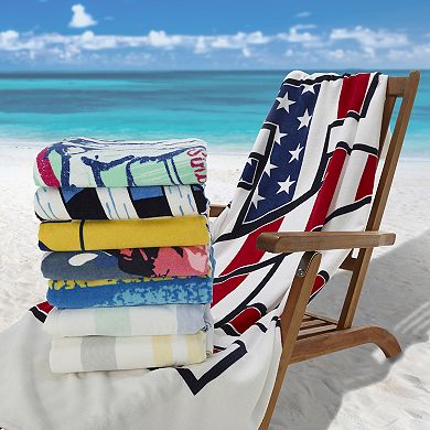 IZOD Stripe Oversized Beach Towel