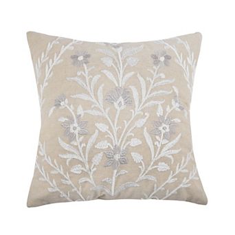 Levtex Home Eyelet Embroidered Floral Throw Pillow