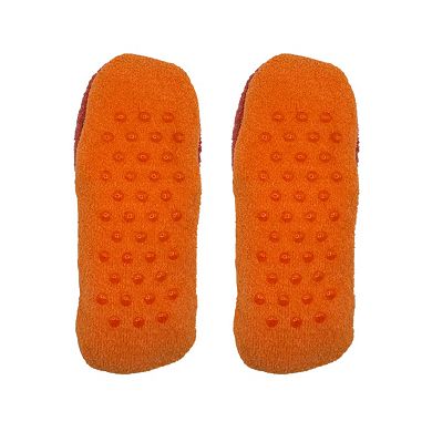 Girls Fuzzy Babba Kitty Flex Back Cozy Slipper Socks