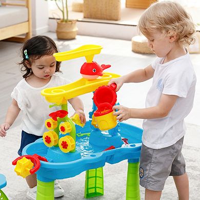 Trimate Toddler Sensory Sand and Water 3 Tier Table with Chair
