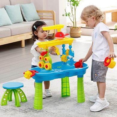 Trimate Toddler Sensory Sand and Water 3 Tier Table with Chair