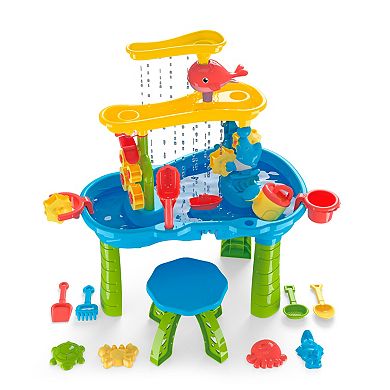 Trimate Toddler Sensory Sand and Water 3 Tier Table with Chair