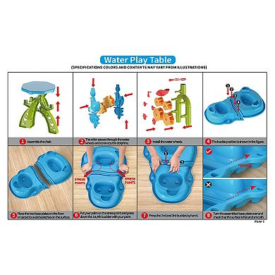 Trimate Toddler Sensory Sand and Water 3 Tier Table with Chair