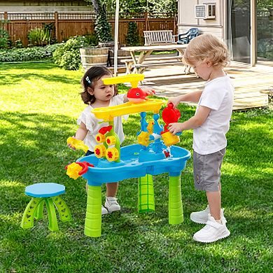 Trimate Toddler Sensory Sand and Water 3 Tier Table with Chair