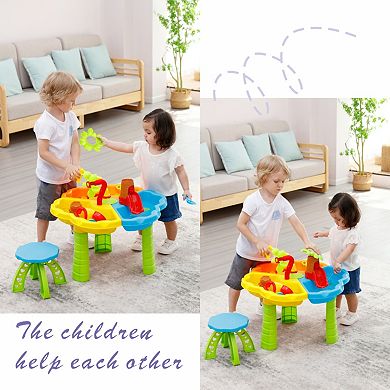 Trimate Toddler Sensory Sand and Water Table with Chair