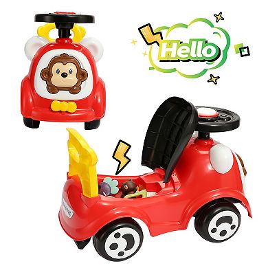 Trimate Toddler Foot to Floor Push and Ride Car with Music